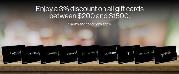 upper canada mall gift card